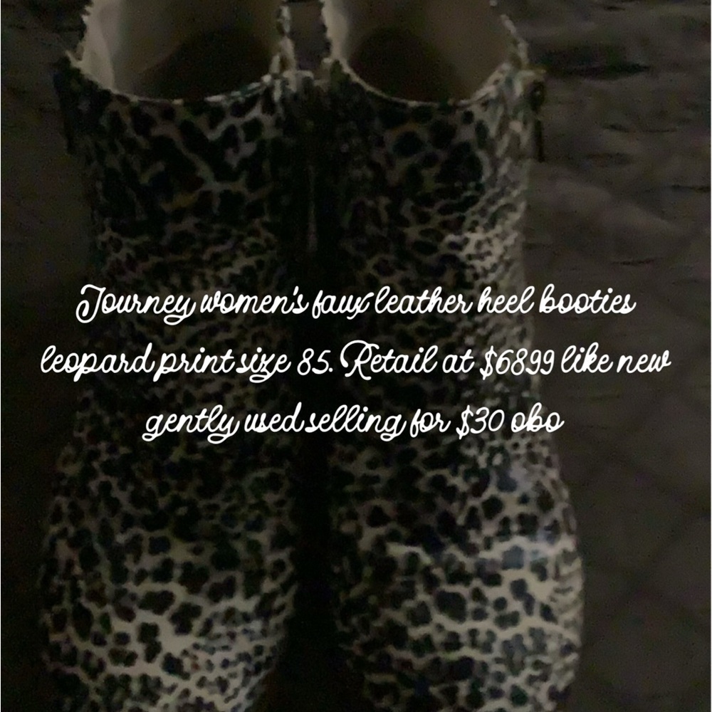 Women's Leopard Print Ankle Booties